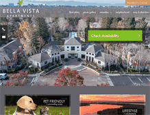 Tablet Screenshot of bellavista-apartments.com